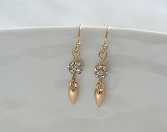 Delicate simple everyday renegade mini drop earrings