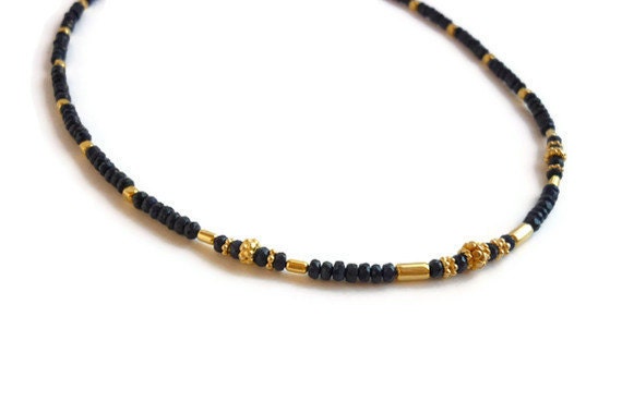 Sapphire Healing Necklace Gold Women's Gemstone Jewelry Throat Third Eye Chakra Meditation Yoga September Birthstone Virgo Natural Stone
