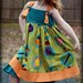 Pretty Pretty Picnic Girls Knot Dress by pumpkinpiegirl, 2y,3y,4y,5y,6y,7y,8y.  Free Personalization, Boutique Style