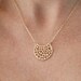 simple 14kt gold necklace and pendant, gold pendant, 14kt gold , sterling silver also available bridemaid, sister, daughter, teen gift idea