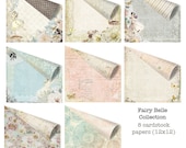 Fairy Belle 12x12 Paper Set of Cardstock Papers for Scrapbooking by Jodie Lee for Prima Marketing