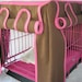 Crate Bedding Cover Color Blocking in Pink and Brown