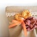 Handmade cottage chic zipper bag / stone beige linen / yellow dupioni silk / dusty pink / vintage lace / cotton print / for her