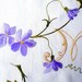 Vintage / Home Decor / Linens / pillowcase / Scandinavian / purple / chartreuse / natural white / cottage chic / farmhouse folk / embroidery