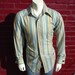 70s Striped French Cuff Shirt Vintage Mens Long Sleeve Dress Shirt by Enro - Size LARGE