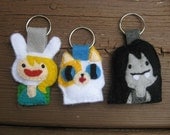 Adventure Time Fionna Cake or Marceline Keychain