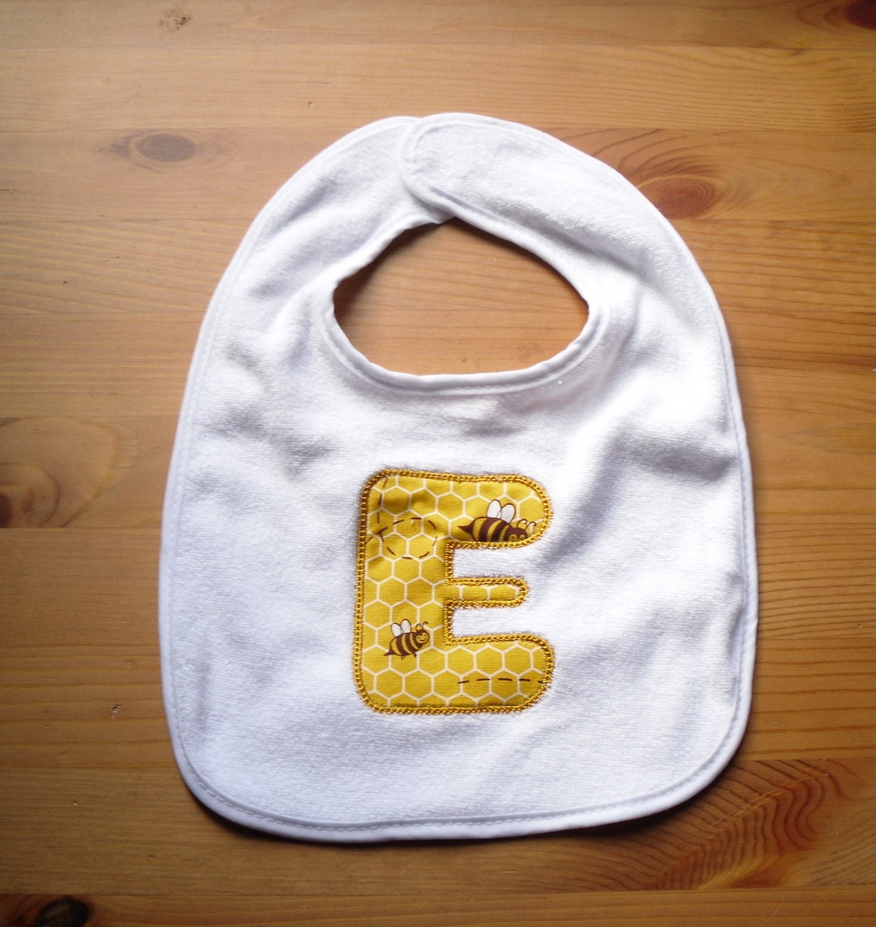 Customized Baby bib featuring Michael Miller Fabric