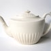 Cream Colored Teapot from England, Vintage Home or Kitchen Decor