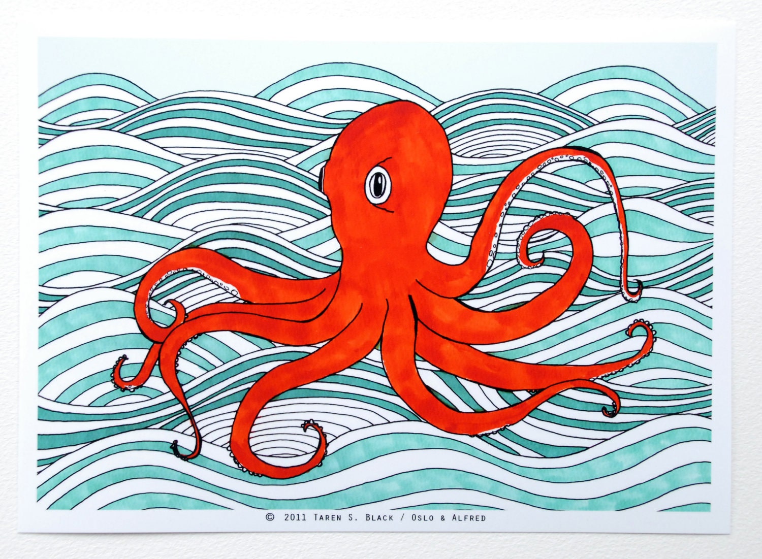 The Orange Octopus - Illustration by: Taren S. Black