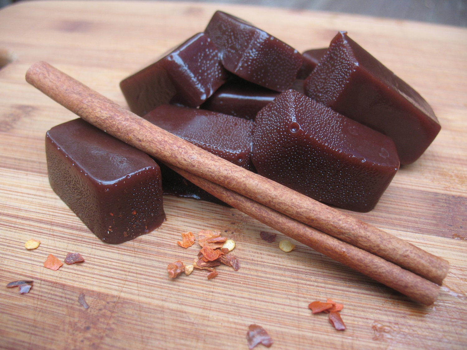 Vegan Organic Spicy Dark Chocolate Caramels
