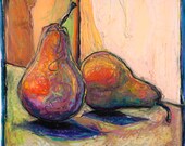 Art Prints and Posters -- Original Contemporary Still Life Giclee Impressionistic Home Decor   "perfect pair"