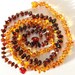 Baltic Amber Necklace Baby Teething. Set of Two 507