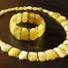 Set Of Royal Baltic Amber Necklace and Bracelet with Honey Amber Spacers 710