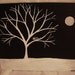 Snowy PossumTree 8x10 Original Acrylic Painting