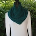 Infinity Eternity Cowl Neck Warmer Scarf Pagoda Teal Cluster Crochet READY TO SHIP