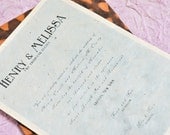 Modern Vintage Wedding Inviation Cards