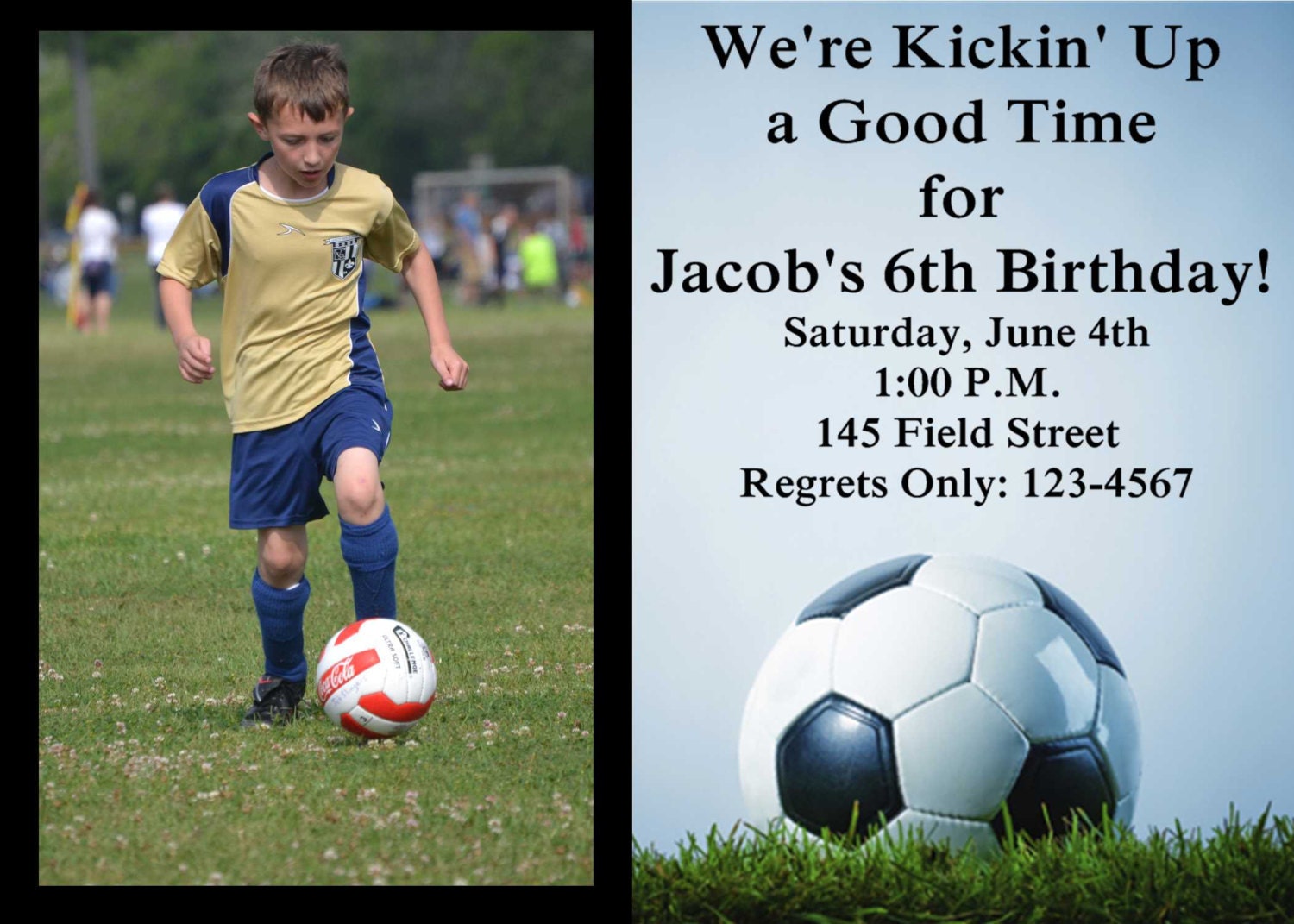 Soccer Birthday Invitation