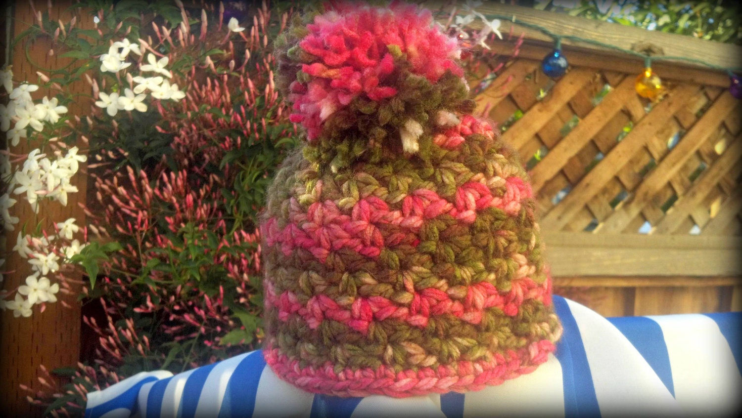 Girls pompom beanie PDF Pattern