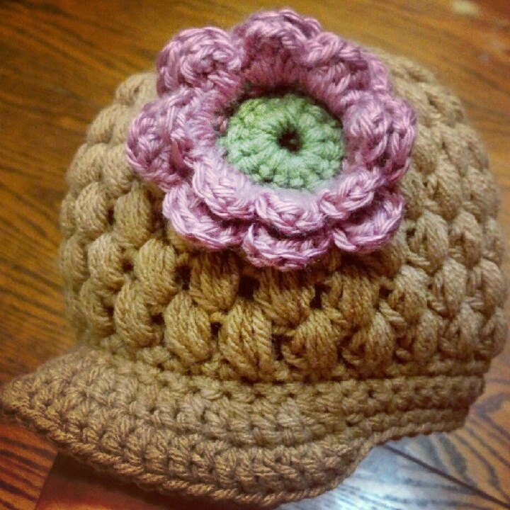 Puffy brimmed beanie