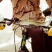 Honeycomb Bee Bike Handwarmers Gloves Wool Crochet Cold Days Unisex Woman Man Teens Cozy Yellow Black