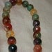 Gorgeous multi colored one of a kind agate stone beaded necklace
