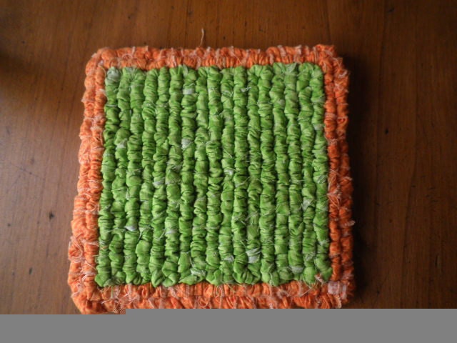 Kitchen Pot Holders Set Of Two  Mini Trivets 5 x 5 Inch Citrus Drink Coasters
