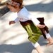Little girl fall Thanksgiving dress - for toddlers and babies - autumn dress - olive green, brown, red, orange, yellow, turquoise, turkey