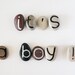 It's a Boy, 10 Magnets Letters, Custom Quote, Beach Pebbles by Happy Emotions, Inspirational Words, Gift Ideas, Sea Stones, Personalized