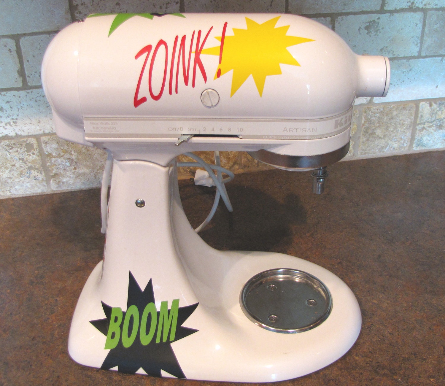 Kitchen Mixer Vinyl Decal-Super Hero
