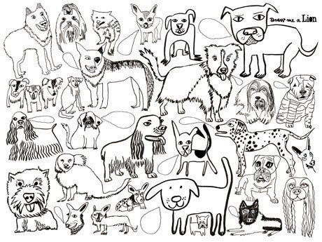 Dog Colouring Poster, Limited Edition