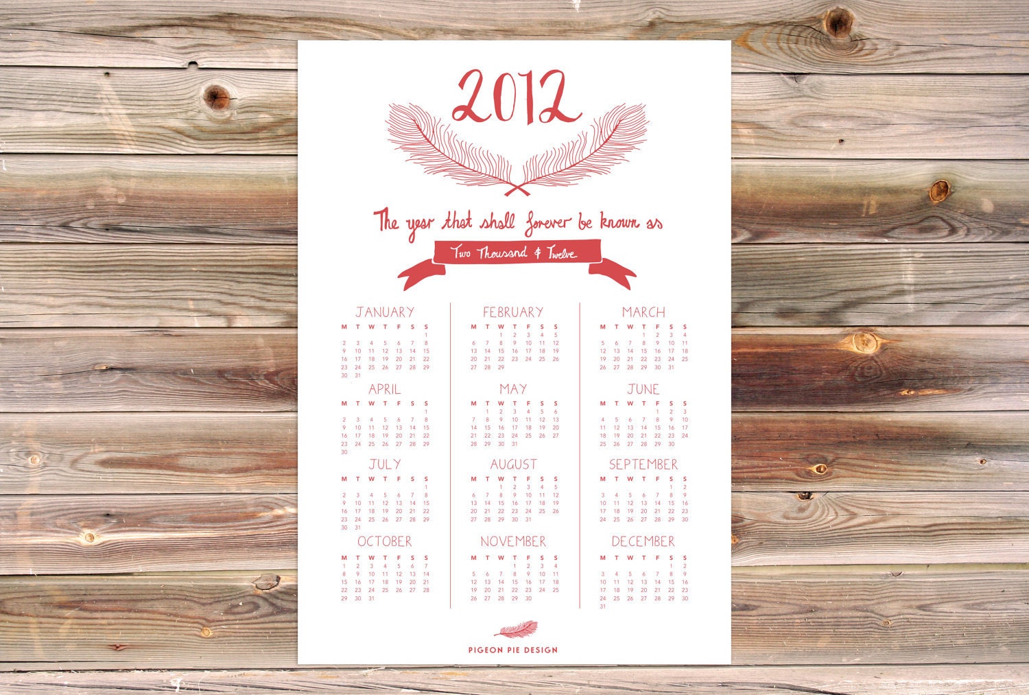 2012 Calendar