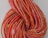 Fluff handspun corespun art yarn - 70 Yards
