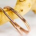 Rose Gold Bangle Stacking Set of 3, 8g bracelets, Spring jewelry, Great as wedding bangles or for everyday wear