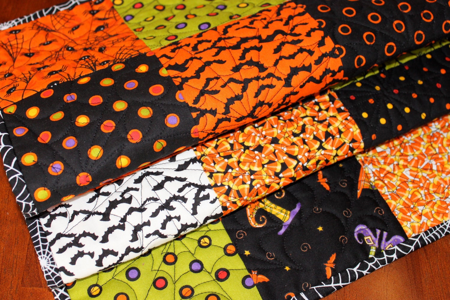 Quilted Halloween Table Runner