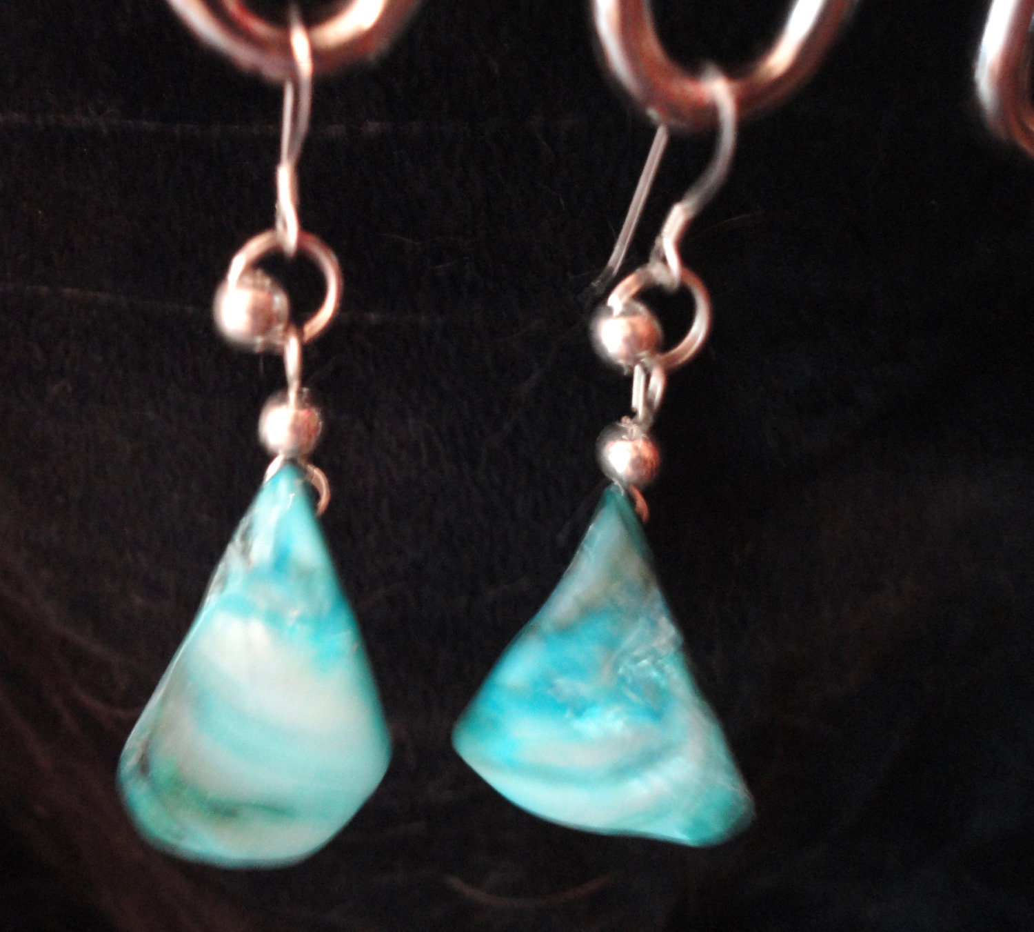 Turquoise Mother of Pearl Earrings