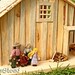 Little House Prairie Dollhouse Playset, Family People, House, Furniture, Accessories, Natural Waldorf