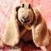 Knitted Bunny Natural Waldorf Stuffed Animal Rabbit Mr. Bun