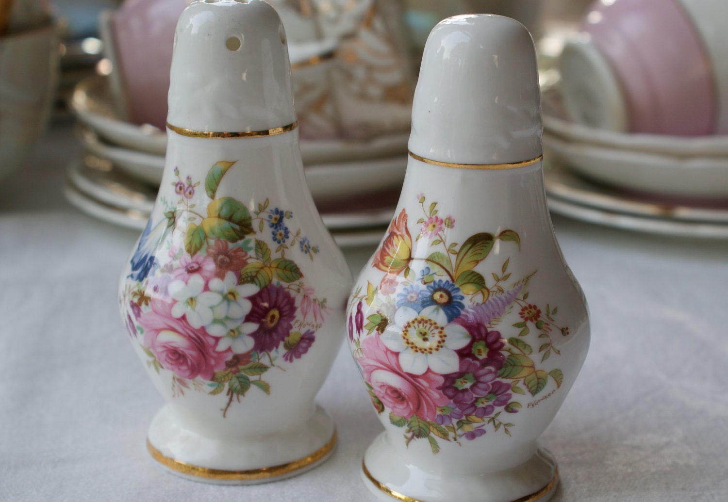 Hammersley fine bone china salt and pepper pots