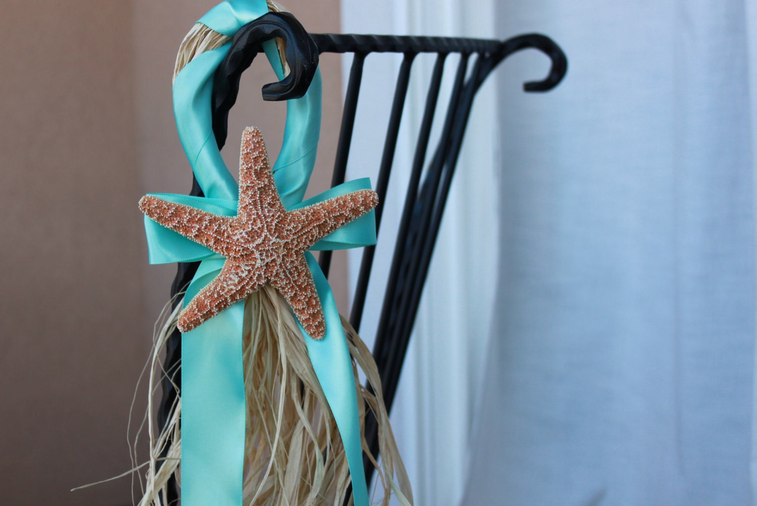 Beach Wedding Chair or Aisle Starfish Decor- Customizable