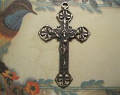 Shamrock Bronze Rosary Crucifix