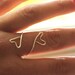 Love Ring, Graduation gift, Heart Wire Ring, Sterling Silver, friendship, love, unity