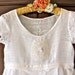 Romantic Lace Tunic Delicate White Linen Vintage Lace