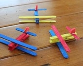 Clothespin Airplane Kids Craft Kit - Makes 4 planes