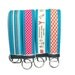 Wristlet Key Fob/Key Ring - cotton webbing - turquoise blue