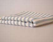 Handwoven Turkish Bath Towel - Explorer Pestemal - Pastel Blue - Ivory - Soft Cotton