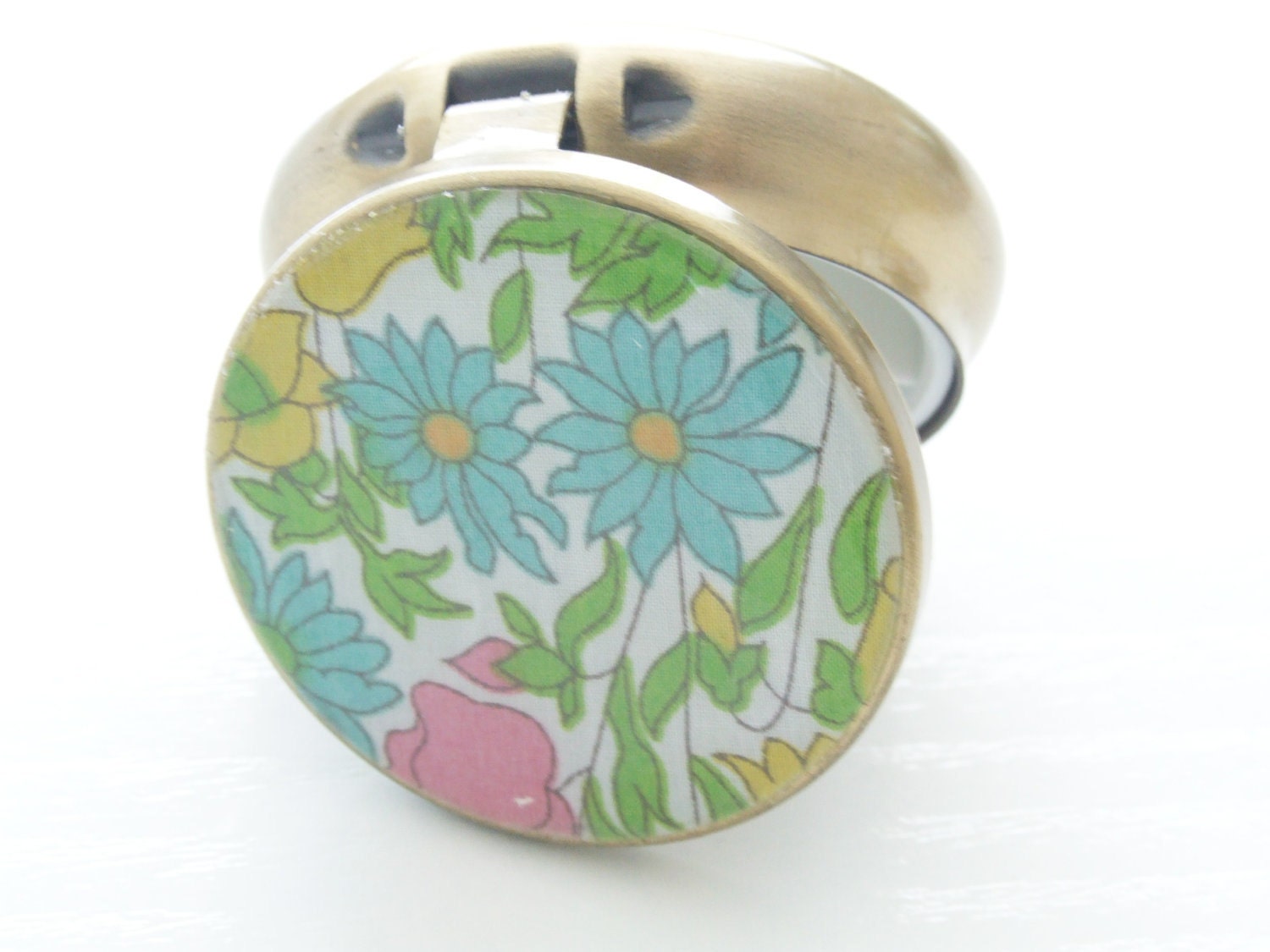 Pill Box Pill Case Floral Box Metal Case