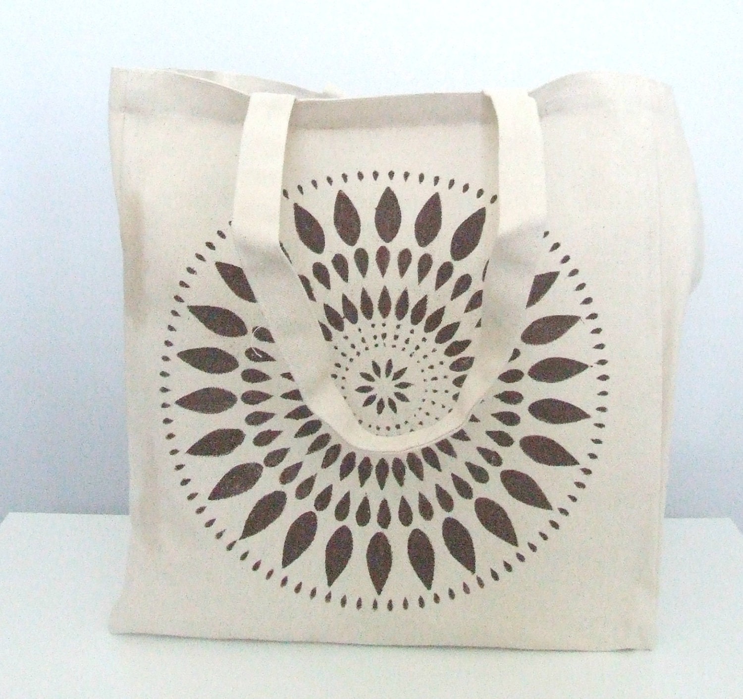 Canvas Tote - Reusable Grocery Bag - Beach Bag - Large Bag