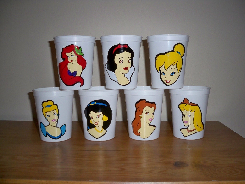 DISNEY PRINCESS birthday party favor cups 16 ounce Il_170x135