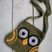 Crochet Pattern Owl Bag, with Wings and long Strap, Easy