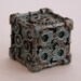 Dice (1 Die) - 3D printed, Steampunk Style, Iron Finish